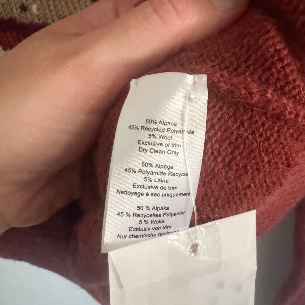 NWT Rachel Antonoff Burnt Sienna Schmear Sweater XS - Picture 6 of 7
